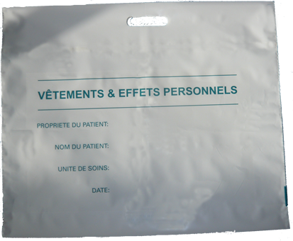 Sacs A203 vêtements du patient